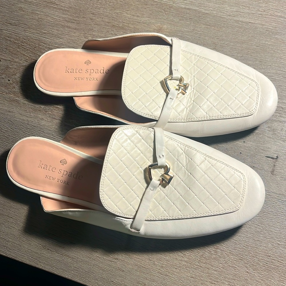 Kate Spade ♠️ Colada leather mules Sz 8 GUC